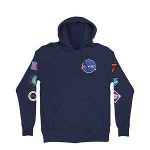 LOGIC | Mens Black Fleece Space Hoodie Medium Authentic